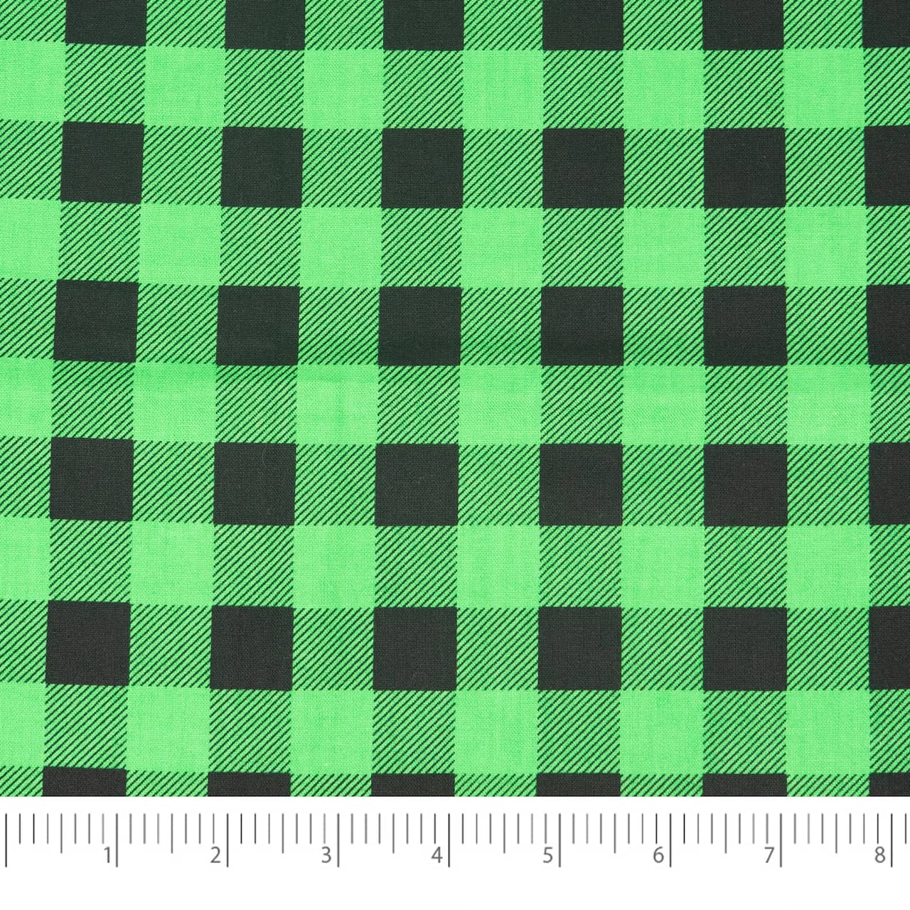 SINGER® Green & Black Buffalo Check Cotton Fabric